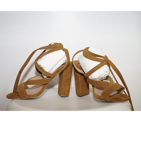 Tony Bianco - Kappa Heels in Malt Kid Suede / Size 6 - Picture 1 of 10